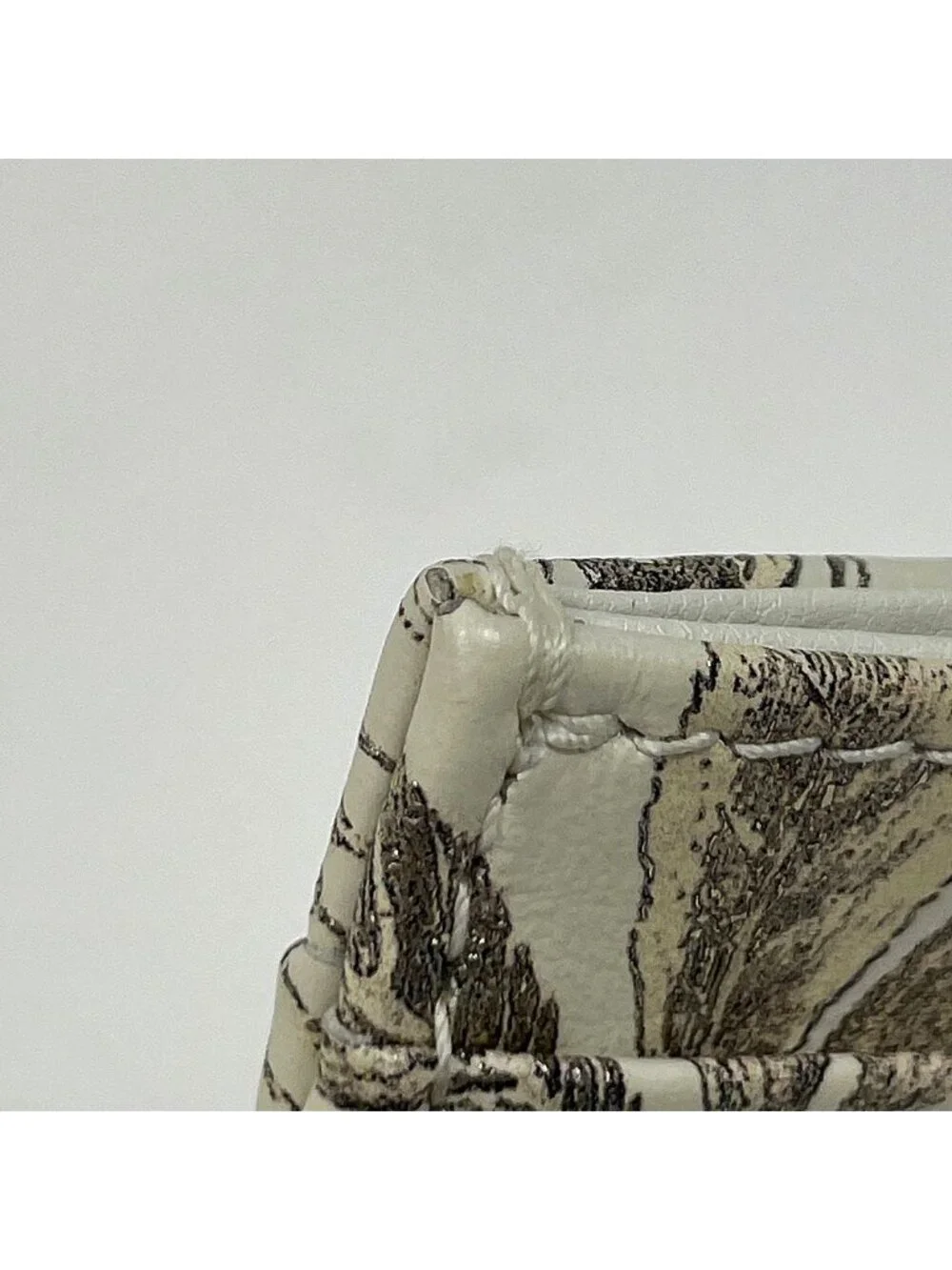 Dior Logo Card Case Leather White - Picture 4 of 6